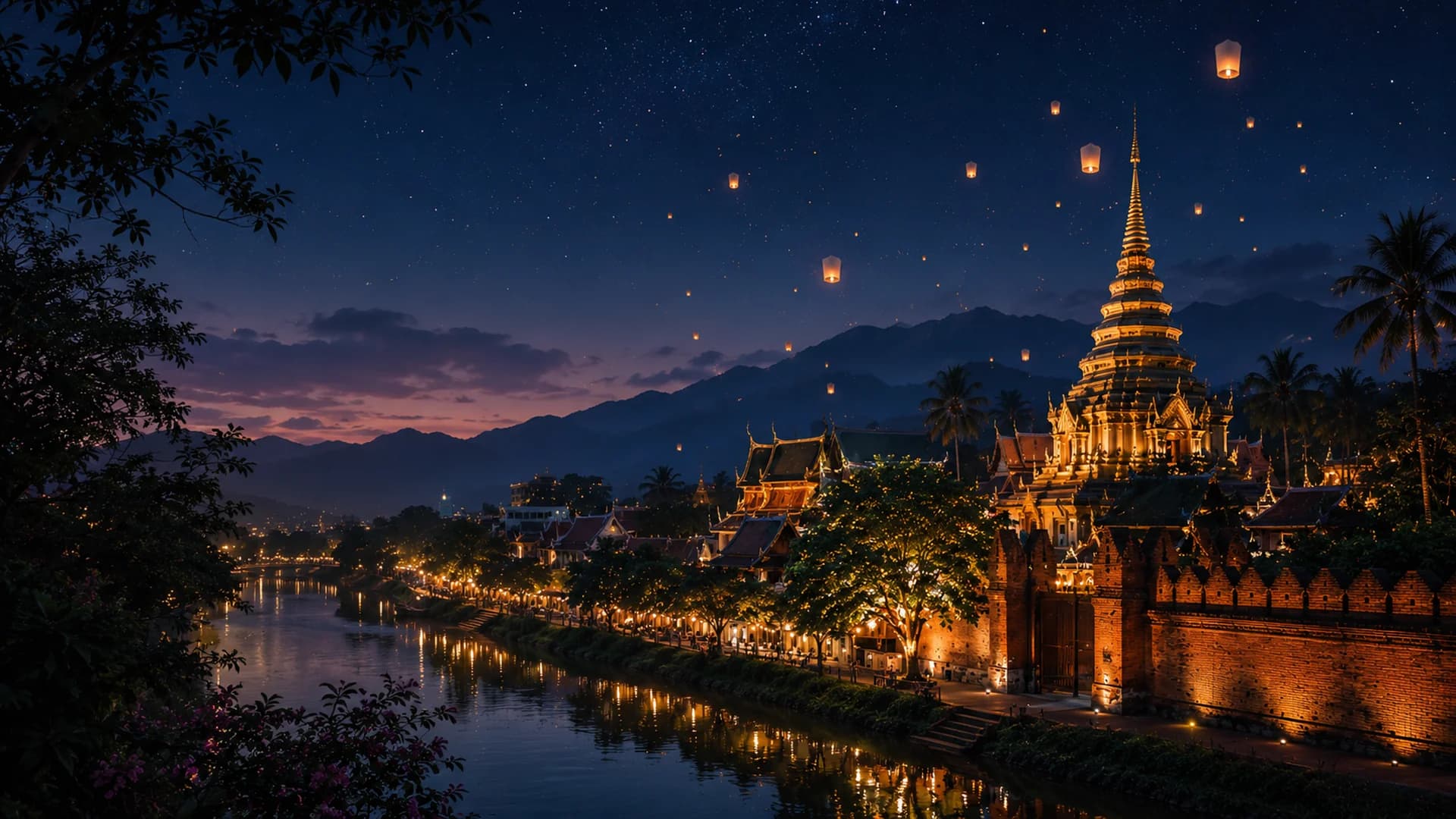 เมืองเชียงใหม่และโคมลอย